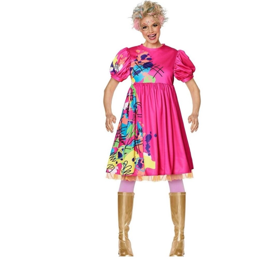Weird Barbie Halloween costume dress movie S 4-6 M 8-10 NWT